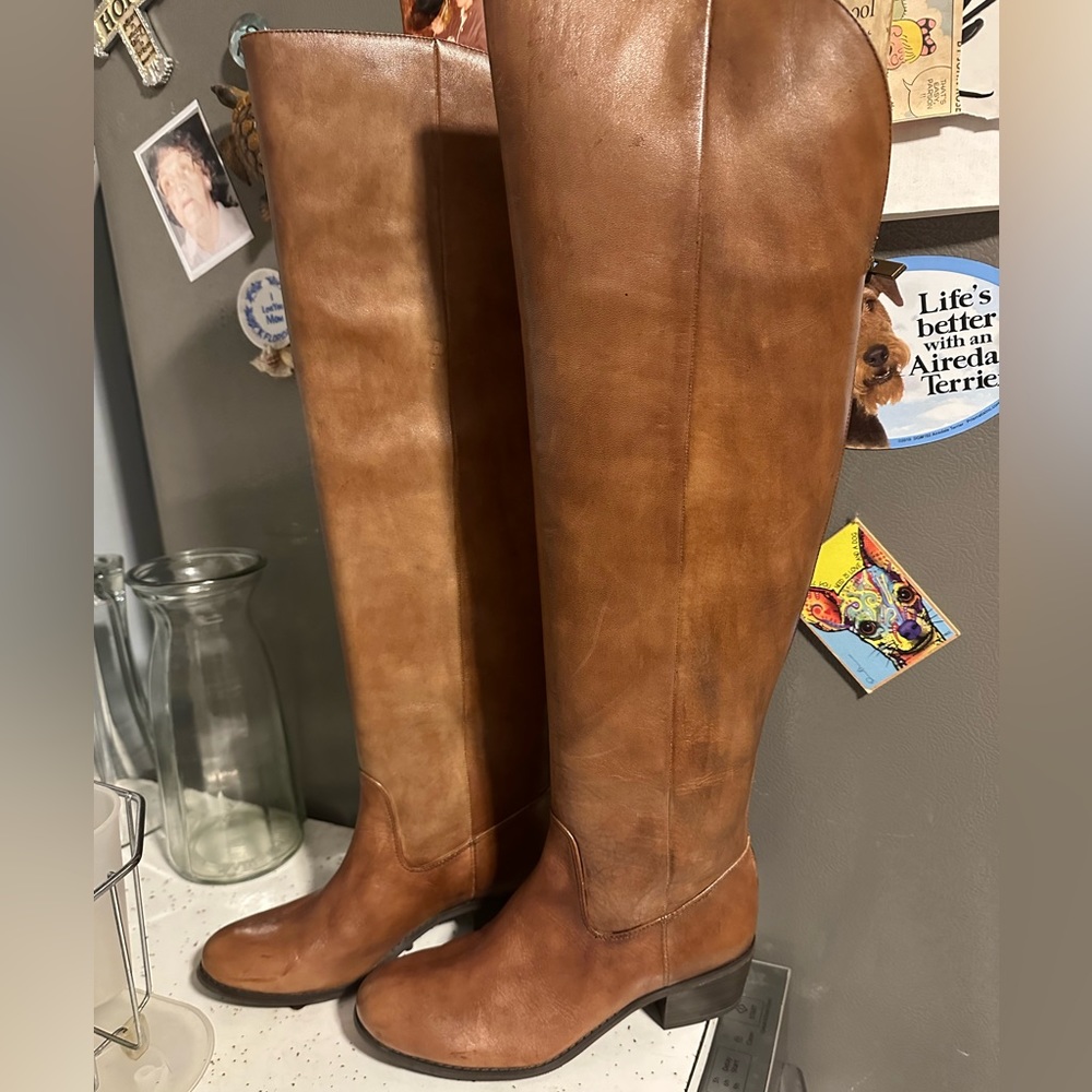 INC brown boots size 6 1/2